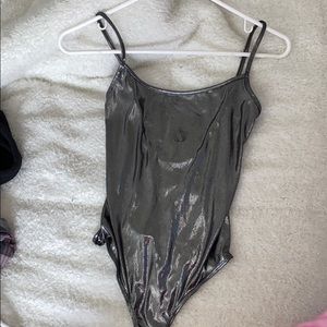 Metallic body suit